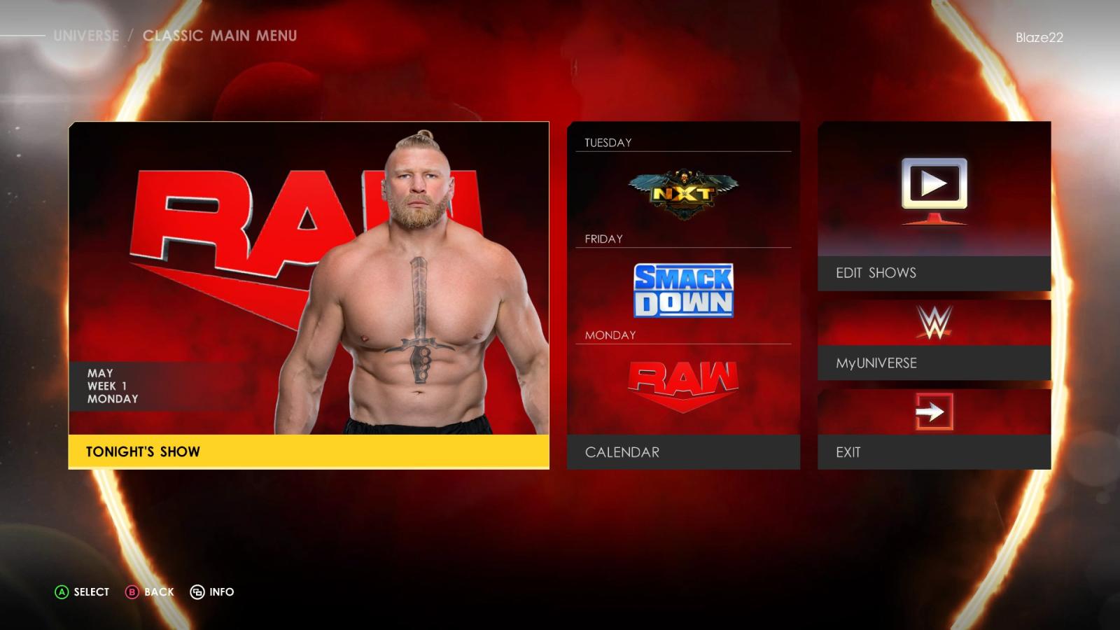 WWE 2K22 Menu Mod V1