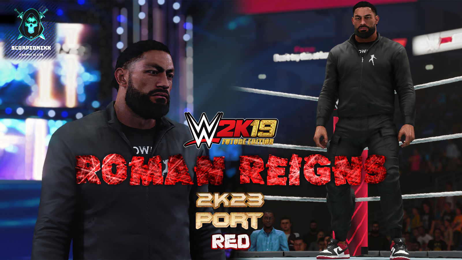 WWE 2K22 vs WWE 2K19 MOD  Roman Reigns entrance #wwe2k22gameplay  #wwe2k22romanreigns 