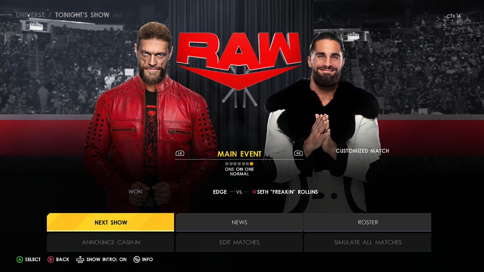 WWE 2K22 Menu Mod V1